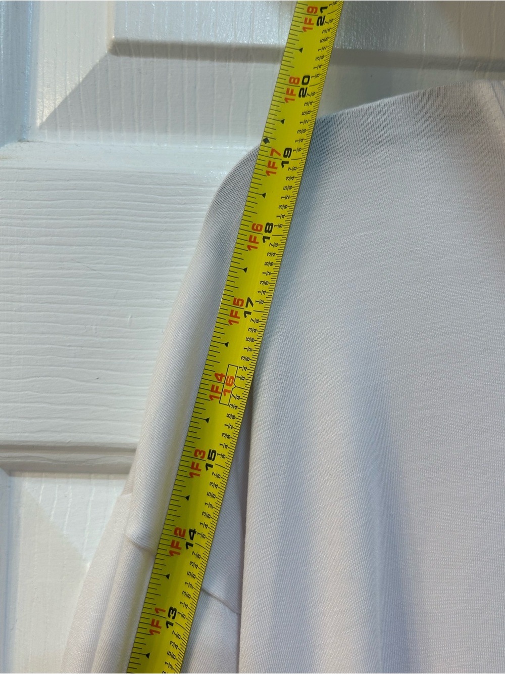 Athleta Inspire Top Women Size L White 3/4 Sleeves Soft Oversized Tunic Drop Hem - Picture 9 of 9